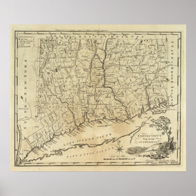 Póster Connecticut (Frente)