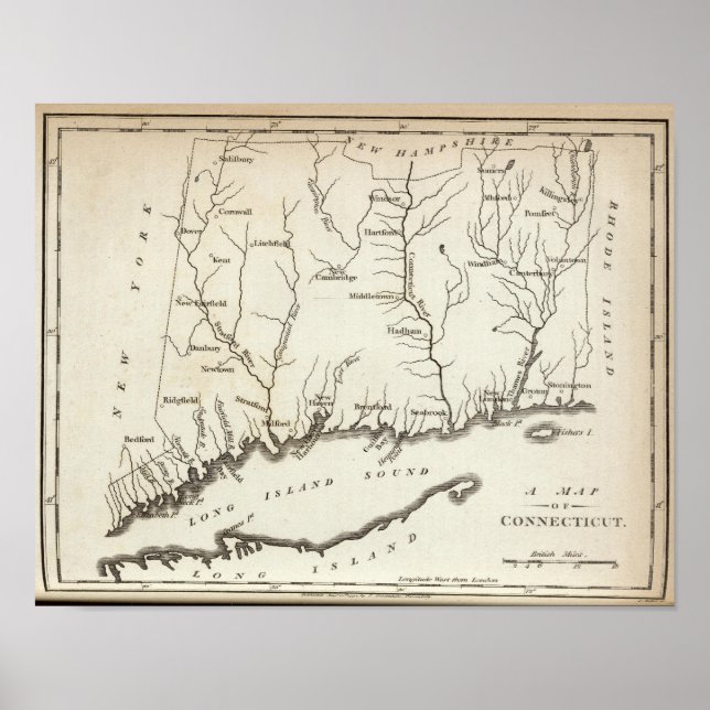 Póster Connecticut 10 (Frente)