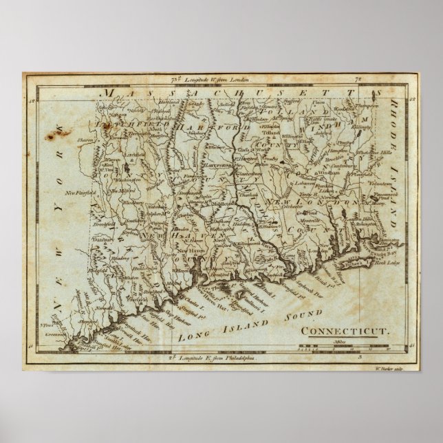 Póster Connecticut 12 (Frente)