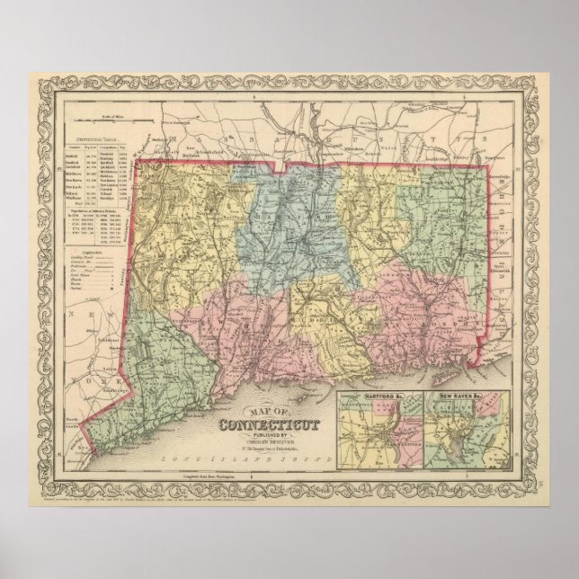 Póster Connecticut 14 (Frente)