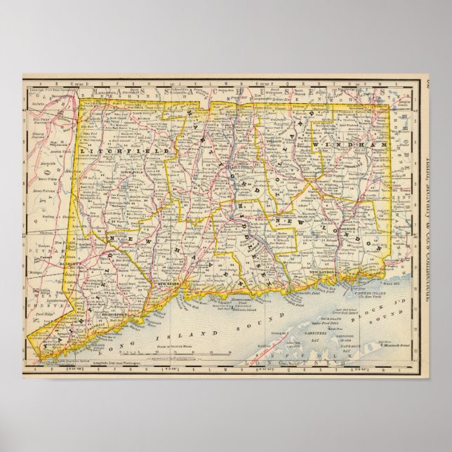 Póster Connecticut 15 (Frente)