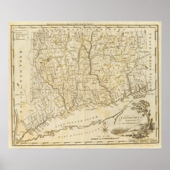 Póster Connecticut 9 (Frente)