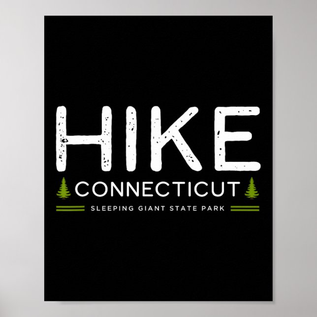 Póster Connecticut Ct Parque Sleeping Giant Caminata Árbo (Frente)
