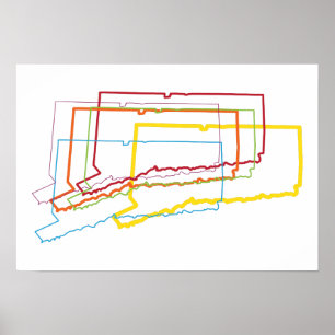 Póster connecticut pride blur