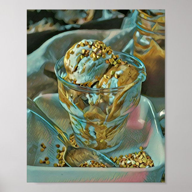 Póster Cono de helado de verano (Frente)