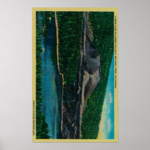 Póster Cono de la escoria en el parque nacional volcánico