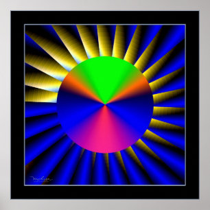 Póster Cono flotante