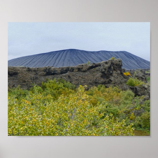 Póster Cono Volcán Hverfjall, Islandia (Frente)