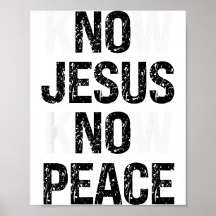 Póster Conoce Jesús Conoce Paz Vibraciones Cristianas 