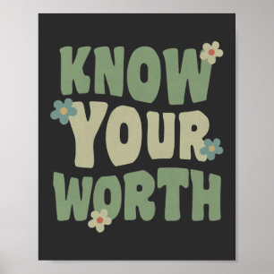 Póster conoce tu cita de groovy vintage