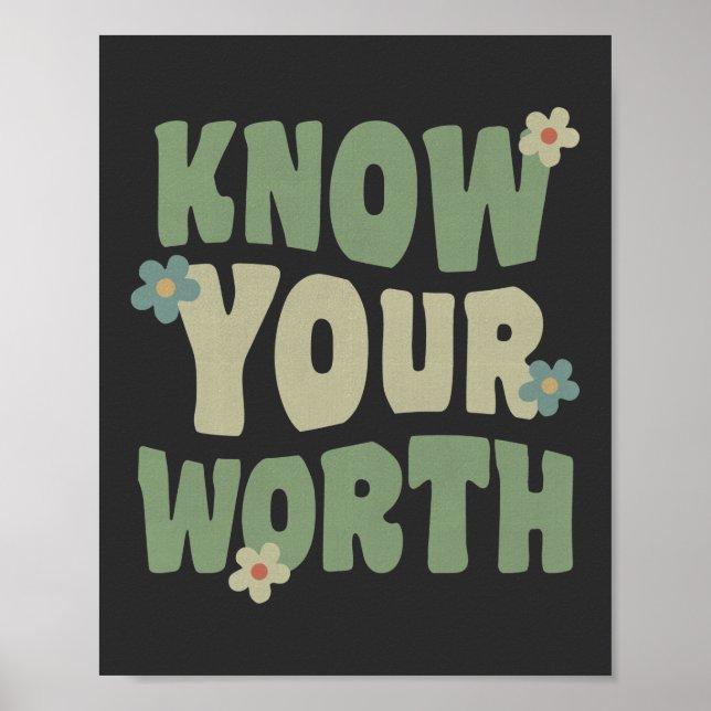 Póster conoce tu cita de groovy vintage (Frente)