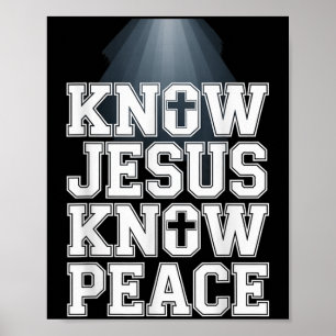 Póster Conocer a Jesús Conocer Paz Diseño Gráfico Cristia