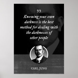 Póster Conocer tu propia oscuridad es el mejor método par