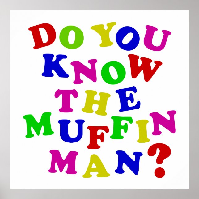 Póster ¿Conoces al hombre de los muffins? (Frente)