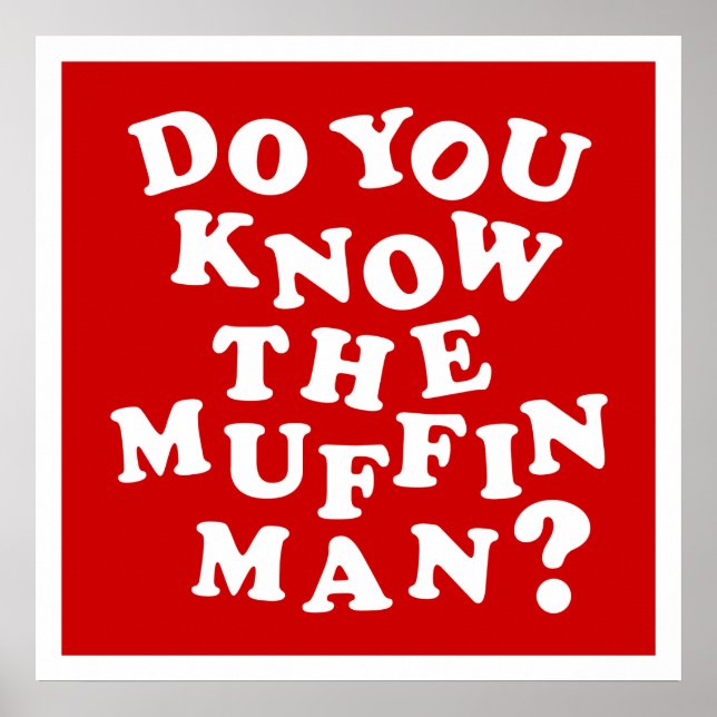 Póster ¿Conoces al hombre de los muffins? (Frente)