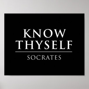 Póster Conócete a ti mismo - Sócrates