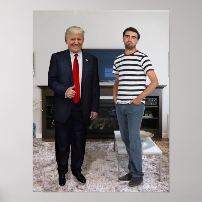 Póster Conoció al presidente Donald Trump | Añadir la fot (Frente)