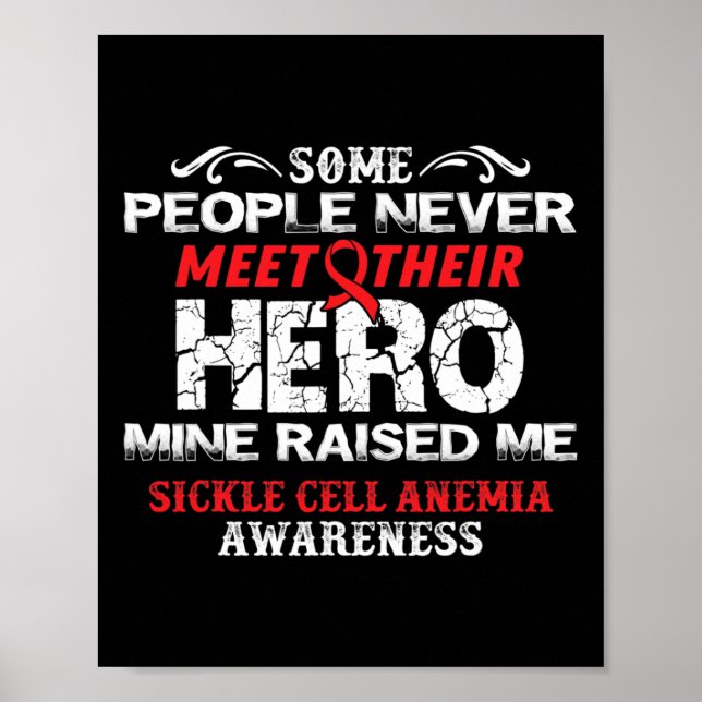 Póster Conozca a Hero-Sickle Cell Anemia Awareness Suppor (Frente)