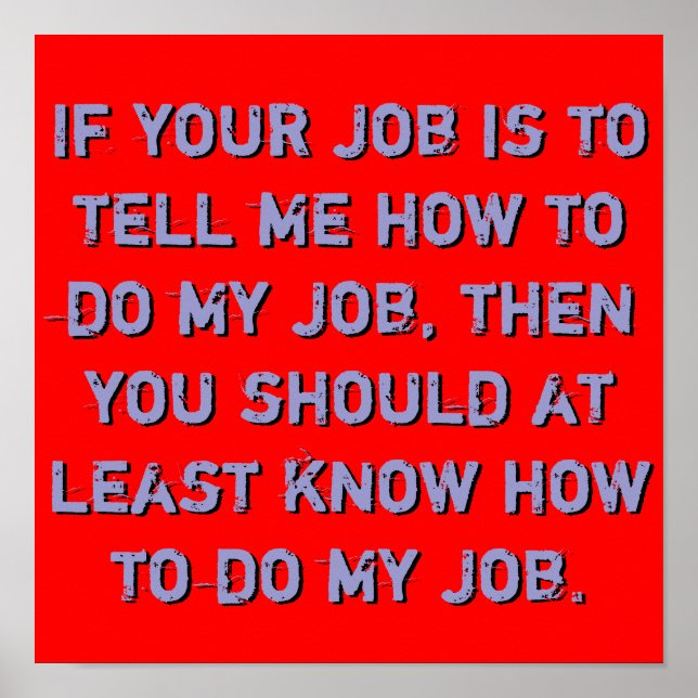 Póster Conozca a mi Poster de trabajo (Frente)