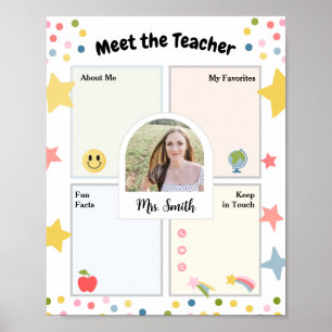 Póster Conozca al profesor que regresa a la escuela