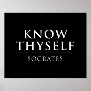 Póster Conozca Thyself - Sócrates