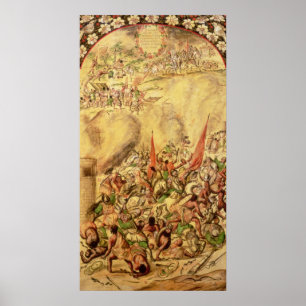 Póster Conquista de México: Los españoles se retiran