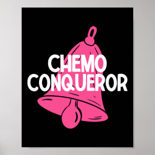 Póster Conquistador De Quimioterapia Fin Del Tratamiento