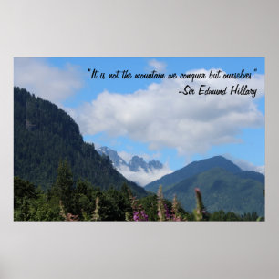 Póster Conquistar la montaña