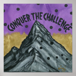 Póster Conquistar la montaña del desafío: llegar a nuevas