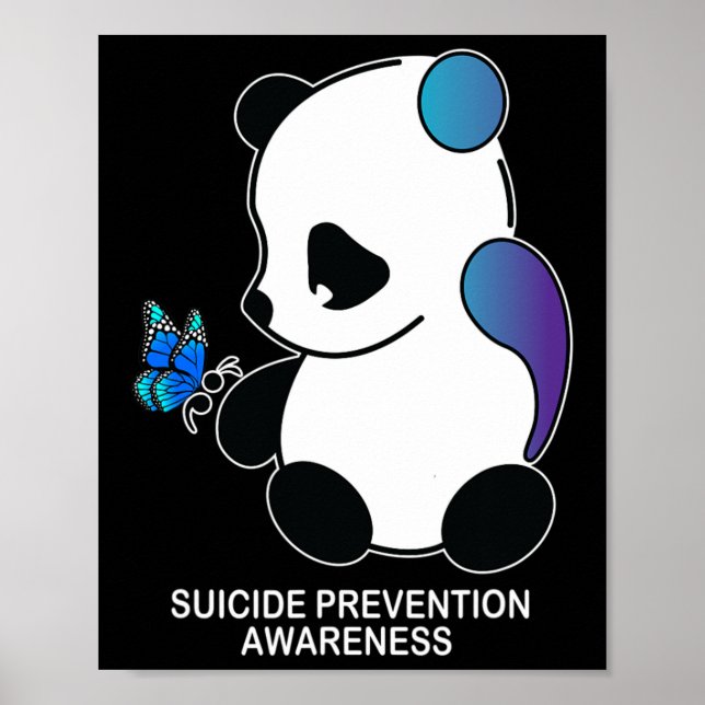 Póster Consciente de la prevención del suicidio de maripo (Frente)