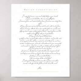 Póster Consecración Maria