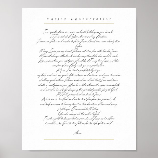 Póster Consecración Maria (Frente)