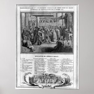 Póster Consecración y coronación de Enrique IV