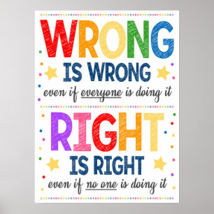 Póster Consecuencias del Poster de clase Rainbow