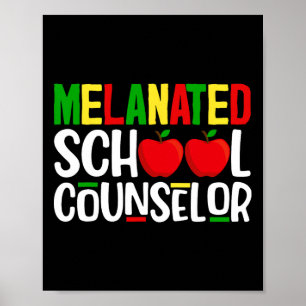 Póster Consejera de escuela melanea historia negra africa