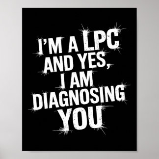 Póster Consejero de Salud Mental Lpc Humor Cita 