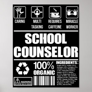 Póster Consejero escolar 100% Orgánico