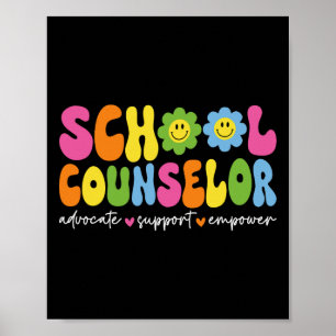 Póster Consejero Escolar Divertido De Regreso A La Escuel