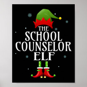 Póster Consejero Escolar Elf Xmas Grupo Familiar Matemáti