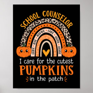 Póster Consejero escolar Rainbow Leopard Imprimir Hallowe