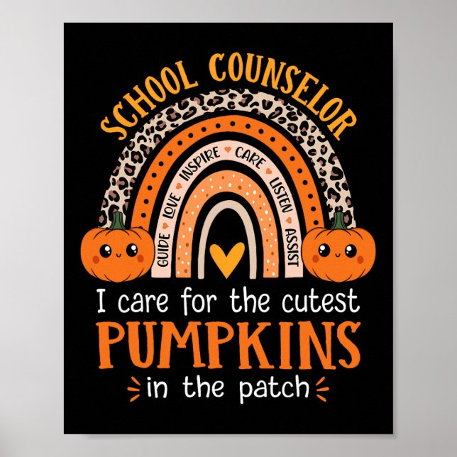 Póster Consejero escolar Rainbow Leopard Imprimir Hallowe (Frente)