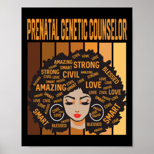 Póster Consejero Genético Prenatal Mes de la Historia Neg