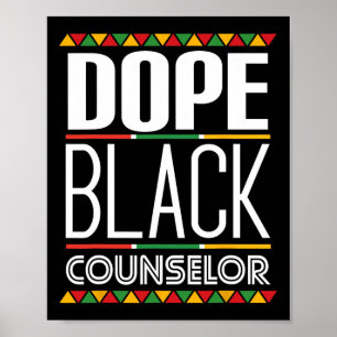 Póster Consejero negro de drogas Mes de la historia negra