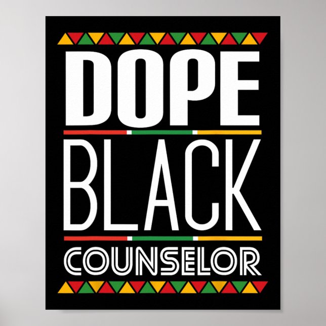 Póster Consejero negro de drogas Mes de la historia negra (Frente)