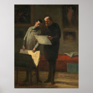 Póster Consejo a un joven artista - Honoré Daumier Bella 