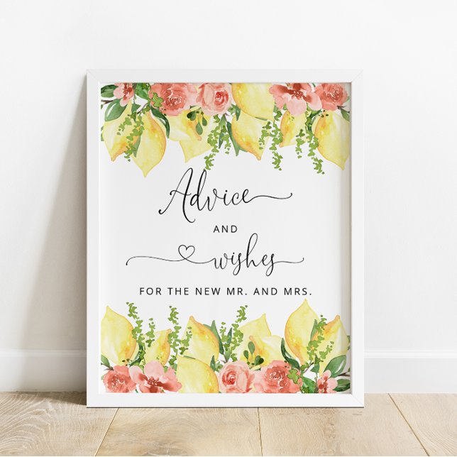 Póster Consejo de Limón y Flores para Novia y Groom (Subido por el creador)
