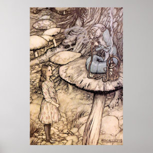 Póster Consejo de una Caterpillar (1916) de A . Rackham
