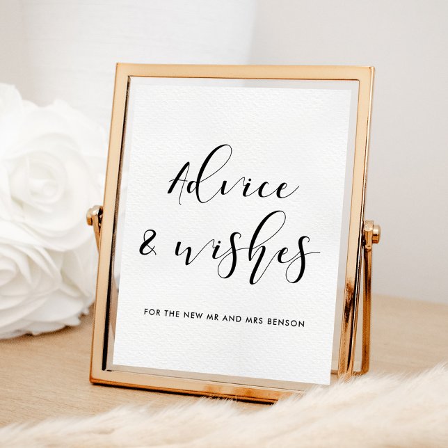 Póster Consejo y deseos para el boda recién casados (Subido por el creador)