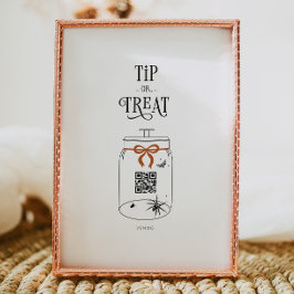 Póster Consejos de Halloween Escanear Código QR Aplicació