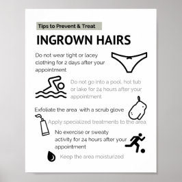 Póster Consejos de pelo y prevención